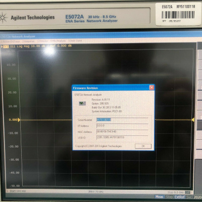 Векторный анализатор цепей серии Ena Agilent E5072A